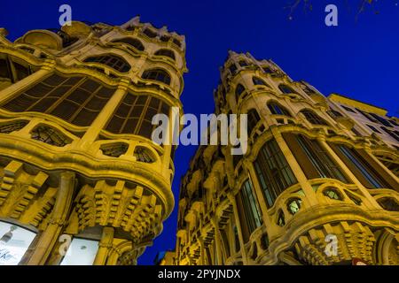 Edificio modernista pouvez Casasayas(1908-1911), plaza Mercat, Ciudad de Palma. Majorque, Baléares, Espagne Banque D'Images