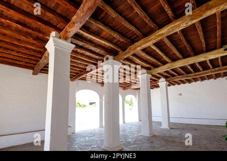 Eglise de Sant Jordi, originaria del siglo XV, Sant Jordi de Ses Salines, Ibiza, Baléares, Espagne Banque D'Images