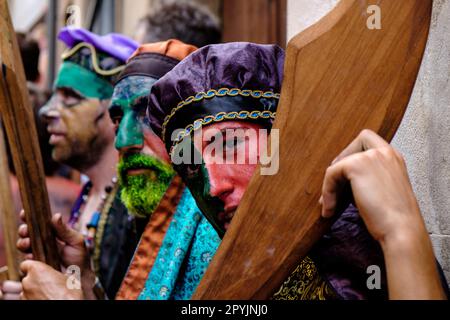 Moros y cristianos, fiesta de la Patrona, Pollença, Majorque, Iles baléares, Espagne Banque D'Images