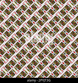 Motif abstrait des cartes à jouer Banque D'Images