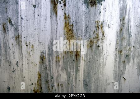 Vieux mur en métal rouillé Banque D'Images