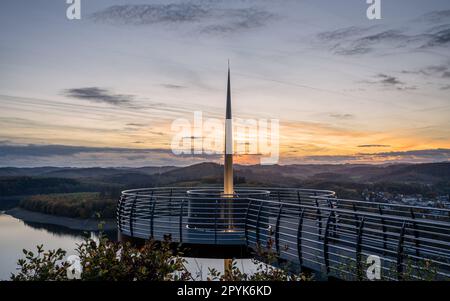 Lac Bigge, Attendorn, Sauerland, Allemagne Banque D'Images