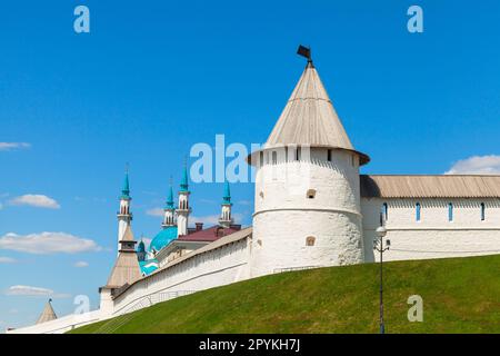 Le Kremlin de Kazan par un jour ensoleillé, République du Tatarstan, Russie Banque D'Images