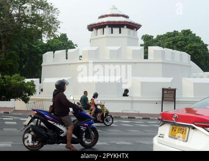 Le fort Mahakan à Bangkok, en Thaïlande. Banque D'Images