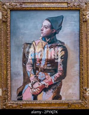Pablo Picasso, l'Arlequin assis, 1923, Kunstmuseum Basel, Bâle, Suisse Banque D'Images