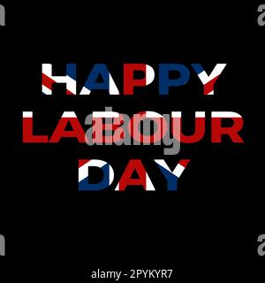 Une illustration de la fête du travail peut mettre en valeur la force et le dévouement des travailleurs grâce à l'utilisation de couleurs vives, de lignes audacieuses et d'une image captivante Illustration de Vecteur