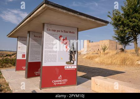 camino del CID, Castillo de Medinaceli, siglo XV, Medinaceli, Soria, comunidad autónoma de Castilla y León, Espagne, Europe Banque D'Images