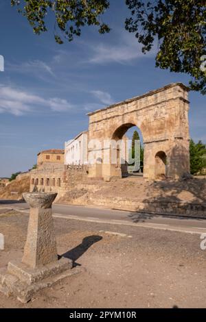 arco de triunfo romano, siglo I a. C., Medinaceli, Soria, comunidad autónoma de Castilla y León, Espagne, Europe Banque D'Images