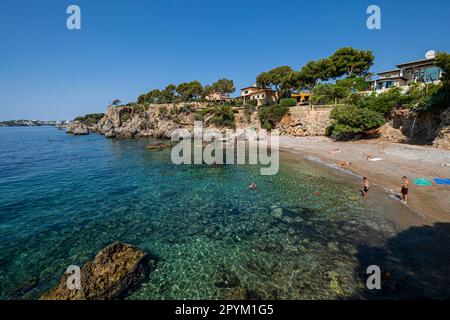 playa Punta Negre, Calviá, Majorque, Iles Baléares, Espagne Banque D'Images