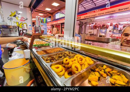 café bar Teodoro, bar de tapas, mercado del olivar, Palma, majorque, islas baleares, espagne, europa Banque D'Images