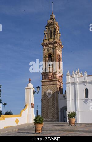 Oliva de la Frontera, Espagne - 14 avril 2023: Le Santuario de Nuestra Senora Virgen de Gracia à Oliva de la Frontera (Badajoz) est une construction Banque D'Images