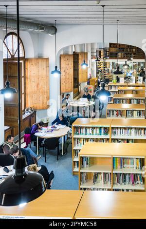 Biblioteca de Cultura Artesana,Centre Culturel la Misericòrdia ,Palma de Mallorca, Majorque, îles Baléares, Espagne Banque D'Images