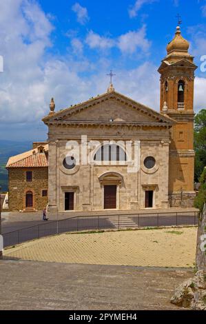 Montalcino, Eglise Madonna del Soccorso, Val d'Orcia, Vallée d'Orcia, site classé au patrimoine mondial de l'UNESCO, province de Sienne, Toscane, Italie Banque D'Images