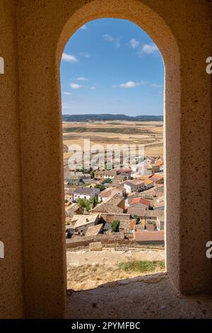 Castillo de Montuenga de Soria, Castillo de los Padilla, Montuenga de Soria, Comarca de Arcos de Jalón, Soria, comunidad autónoma de Castilla y Leó Banque D'Images