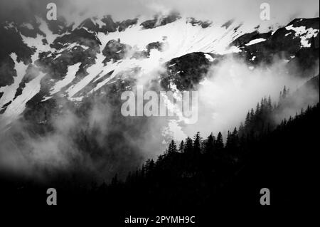 Paysage des montagnes Hochschwab dans les Alpes Limestone du Nord de l'Autriche. Banque D'Images