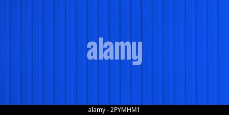 Large surface du mur en aluminium bleu pour une conception d'arrière-plan. Banque D'Images