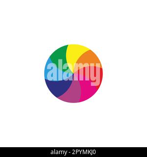 Bonbons, coloré géométrique symbole simple logo vecteur Illustration de Vecteur