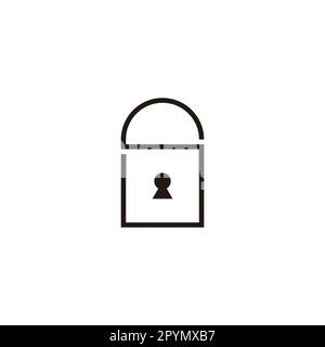 Cadenas lettre S, symbole géométrique ligne simple logo vector Illustration de Vecteur