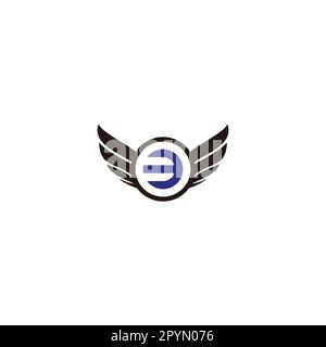 3 ailes, cercle géométrique symbole simple logo vecteur Illustration de Vecteur