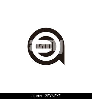 Numéro 3 message, cercle géométrique symbole simple logo vecteur Illustration de Vecteur