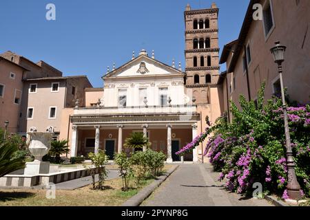 Basilique Santa Cecilia in Trastevere, Trastevere, Rome, Italie Banque D'Images