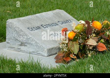 Cesar Chavez tombe, monument national de Cesar Chavez, Californie Banque D'Images