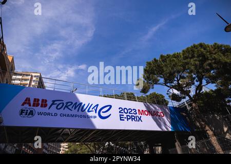 Monaco - 04/05/2023, illustration de la marque de la ville lors de l'ePrix de Monaco 2023, réunion 7th du Championnat du monde de Formule E de la FIA ABB 2022-23, sur le circuit de Monaco de 4 mai au 6, 2023 à Monaco - photo: Germain Hazard/DPPI/LiveMedia Banque D'Images