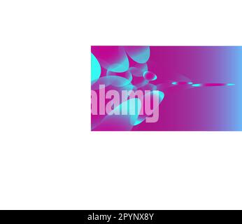 Texture de violet transparent abstrait volumétrique unique transparent rond et ovale différentes formes de lumière belles bulles aérées lumineuses, gouttes o Illustration de Vecteur