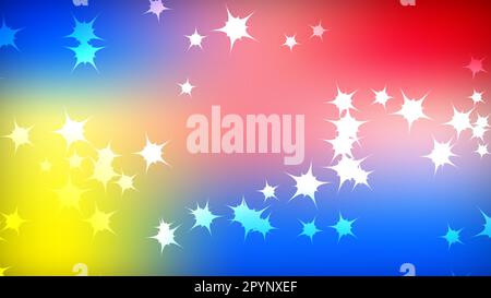 Texture de la belle fête polygonale cosmique magique coloré multicolore multicolore distant brillant étoiles galactiques et espace de copie. L'arrière-plan. Illustration de Vecteur