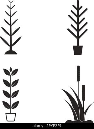 illustration d'icône de vecteur de plante conception simple Illustration de Vecteur