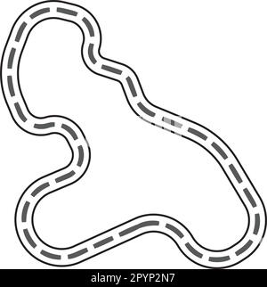 Motif de symbole d'illustration vectoriel d'icône de circuit de course Illustration de Vecteur