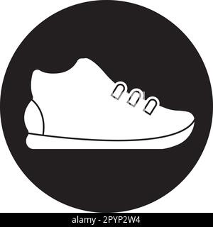 modèle de logo d'illustration vectorielle d'icône de chaussures Illustration de Vecteur