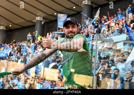 Udine, Italie. 04th mai 2023. Friuli - stade Dacia Arena, Udine, Italie, 04 mai 2023, Napoli supporter pendant Udinese Calcio vs SSC Napoli - italien football série A Match Credit: Live Media Publishing Group/Alamy Live News Banque D'Images