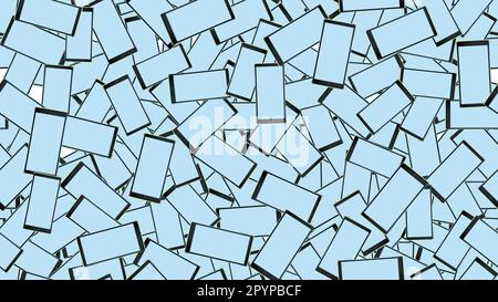Texture, sans couture de la tendance moderne beau brillant cher intelligent réaliste isométrique surround smartphones, téléphones mobiles, écran tactile depic Illustration de Vecteur