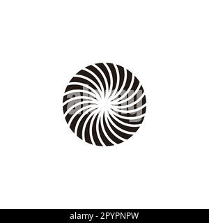 Soleil, plier le symbole géométrique logo vecteur simple Illustration de Vecteur