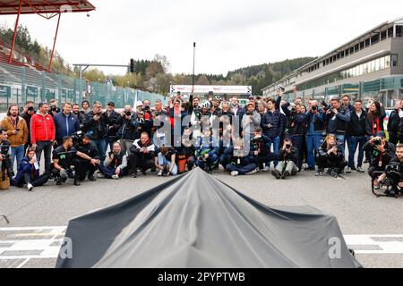 Porsche 963, Porsche Penske Motorsport, présentation du design spécial le Mans 2023, révéler la décoration spéciale le Mans 2023, presse, presse Banque D'Images