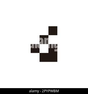 Lettre j escaliers, carrés symbole géométrique simple logo vecteur Illustration de Vecteur