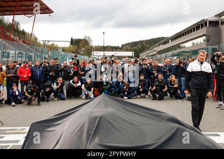 Porsche 963, Porsche Penske Motorsport, présentation du design spécial le Mans 2023, révéler la décoration spéciale le Mans 2023, presse, presse Banque D'Images