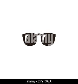 Lunettes, symbole cool simple logo vector Illustration de Vecteur