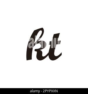 Lettre kt Connect symbole géométrique simple logo vecteur Illustration de Vecteur