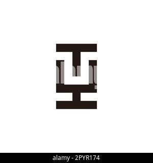 Lettre T et y carré symbole géométrique simple logo vecteur Illustration de Vecteur