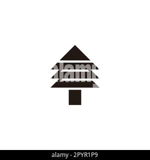 Lettre e, pines symbole géométrique simple logo vecteur Illustration de Vecteur