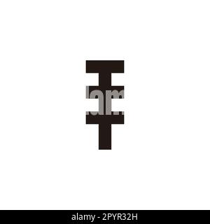 Pôle électrique, carré géométrique symbole simple logo vecteur Illustration de Vecteur