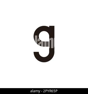 Lettre g ballon, contour géométrique symbole simple logo vecteur Illustration de Vecteur