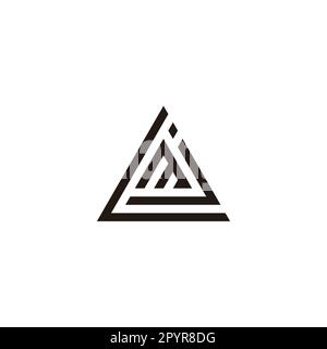 Lettre L, j et m triangle géométrique symbole simple logo vecteur Illustration de Vecteur