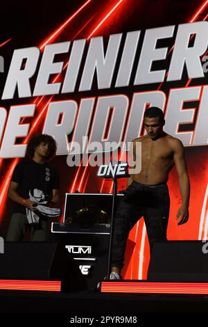 Denver, Colorado, États-Unis. 3rd mai 2023. DENVER, COLORADO - MAI 4 : Tye Ruotolo est présent au ONE Championship Ceremonial Weeins and face-off Conference on 4 mai 2023 au Bank Centre 1st de Denver, Colorado. (Credit image: © Christopher Colon/PX Imagens via ZUMA Press Wire) USAGE ÉDITORIAL SEULEMENT! Non destiné À un usage commercial ! Banque D'Images