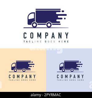 Modèle de conception du logo du camion de livraison. Fast Delivery logo Template Design Vector, Emblem, Design concept. Illustration de Vecteur