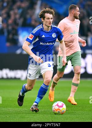 Bundesliga, Veltins Arena, Gelsenkirchen, FC Schalke 04 contre Werder Bremen; Alex Kral (S04) Banque D'Images