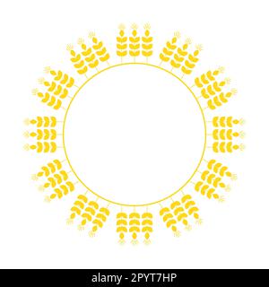 Cadre de couronne en pointe. Illustration vectorielle d'une isolation. Couleurs nationales ukrainiennes Illustration de Vecteur