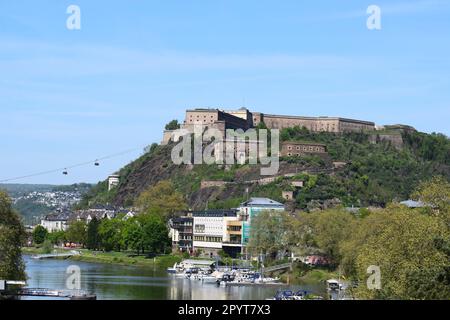 Festung Ehrenbreitstein à Koblenz Banque D'Images